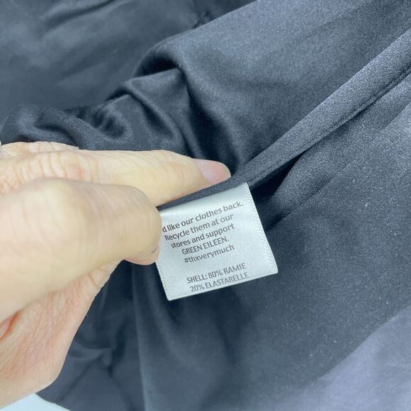 Eileen Fisher Jacket Women's PP Silk Blend Double-Petite Round Long Sleeve - Picture 4 of 11